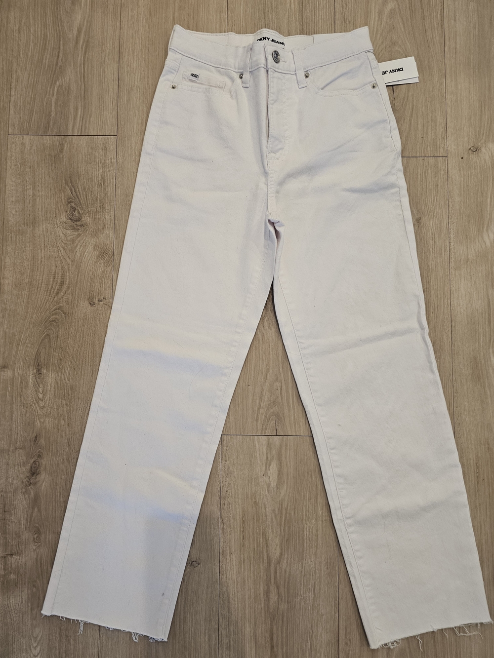 DKNY Straight-Leg Jeans in White